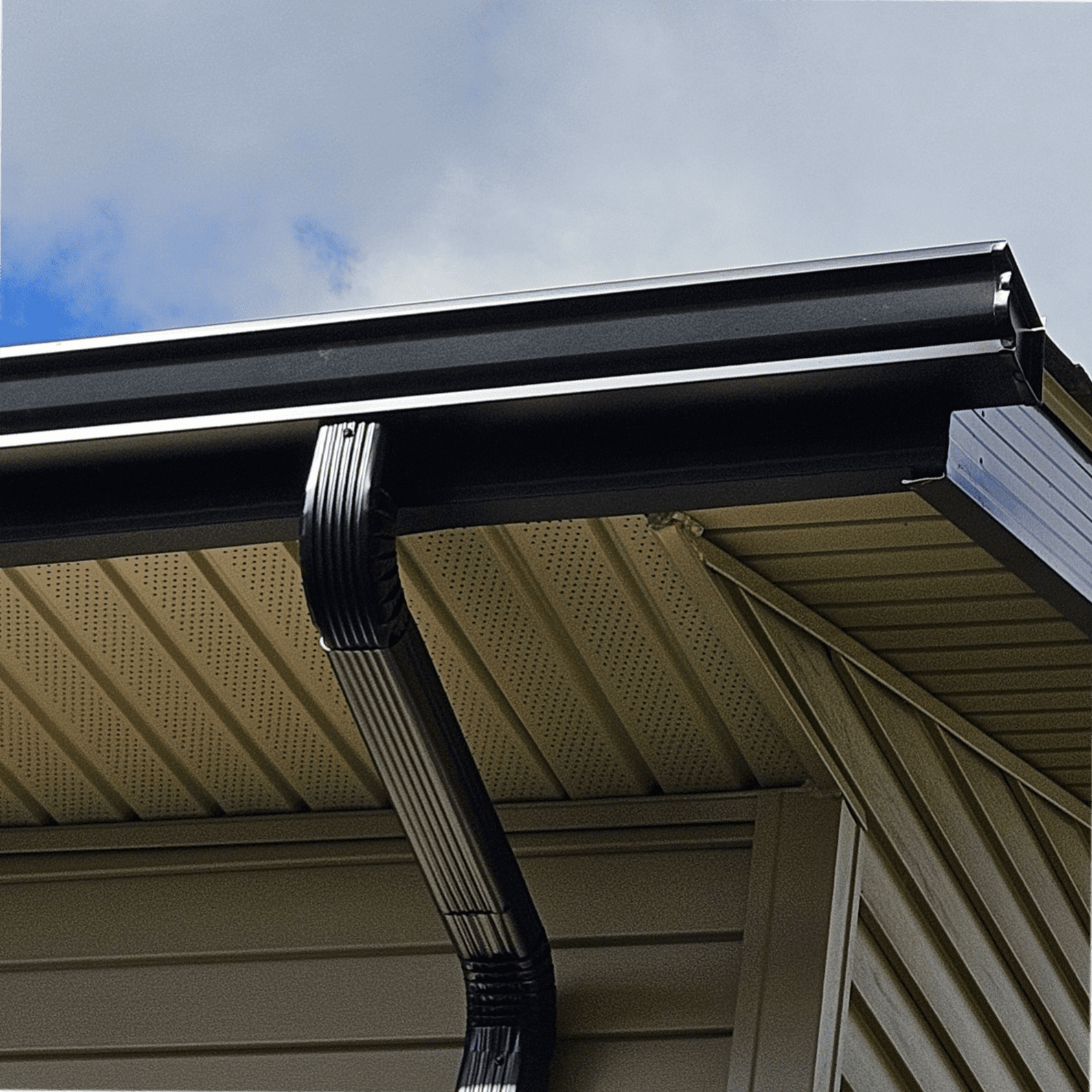 5 inch K style gutters with downspout